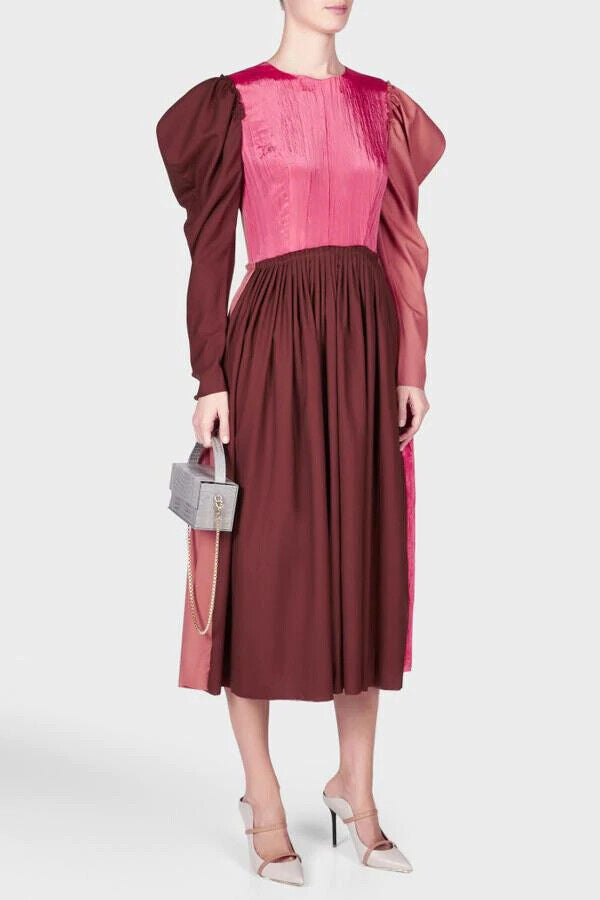 REJINA PYO Ivy Panelled Midi Colourblock Dress - House Of Huntington