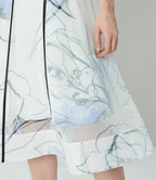 Coast Liza Midi Structured Floral White & Multi Dress - House Of Huntington