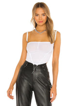 SAMI MIRO VINTAGE V-Cut White Tank Top - House Of Huntington