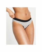 Thinx period proof organic cotton blend bikini briefs in grey - House Of Huntington
