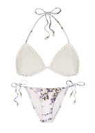ZIMMERMANN Jude Floral Print Side Tie Bikini Bottoms - House Of Huntington