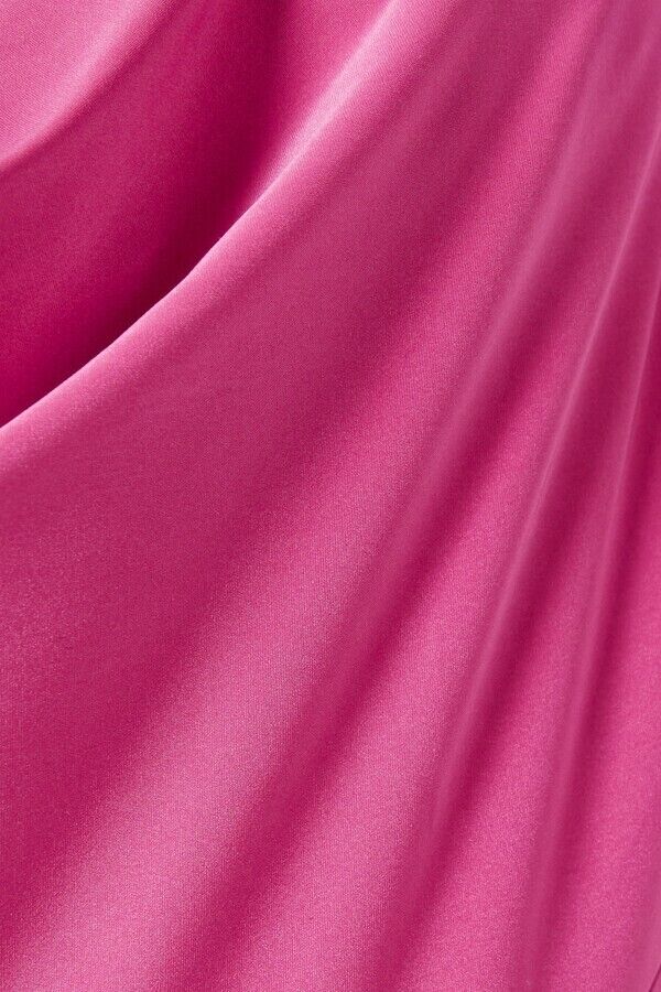 16ARLINGTON Gown Dress Pink Fuchsia Cowl Neck Low Back Etna 