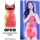 AREA NYC Crystal Detail Cut-Out Mini Summer Party Dress - House Of Huntington