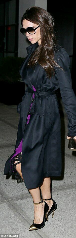 VICTORIA BECKHAM Jedwabna fioletowa sukienka halka w stylu lat 90