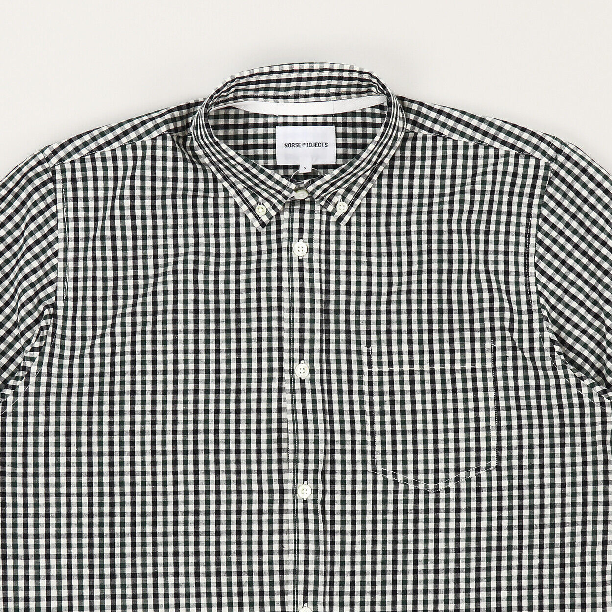 Norse Projects Dark Navy Osvald BD Gingham Shirt - House Of Huntington