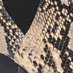 Karen Millen Toni Mid Grey Snake Skin Embossed Leather Block Heel Boots - House Of Huntington