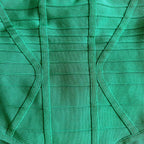 HERVE LEGER Emmalie Green Bandage Halterneck Club Party Swimsuit - House Of Huntington