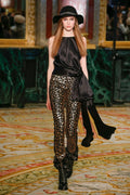 REDEMPTION Sequinned Leopard Print Trousers - House Of Huntington