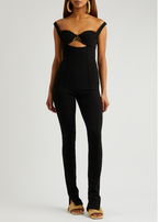 JACQUEMUS Black La Combinaison Bikini Wool Blend Cut Out Jumpsuit - House Of Huntington
