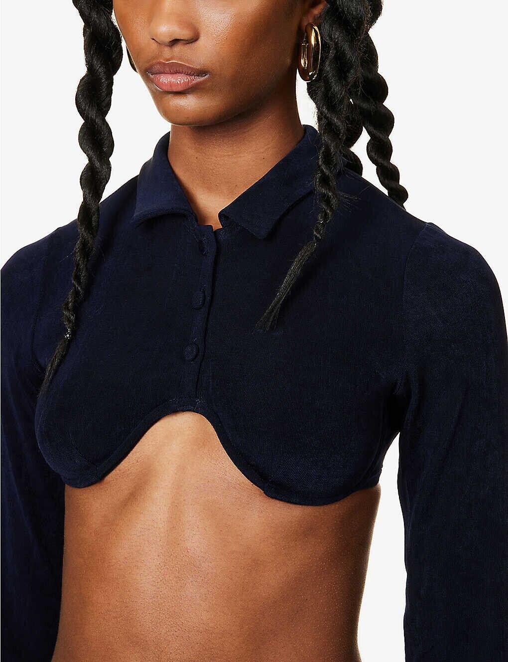 MIRROR PALAIS Crop Underwire Top - House Of Huntington