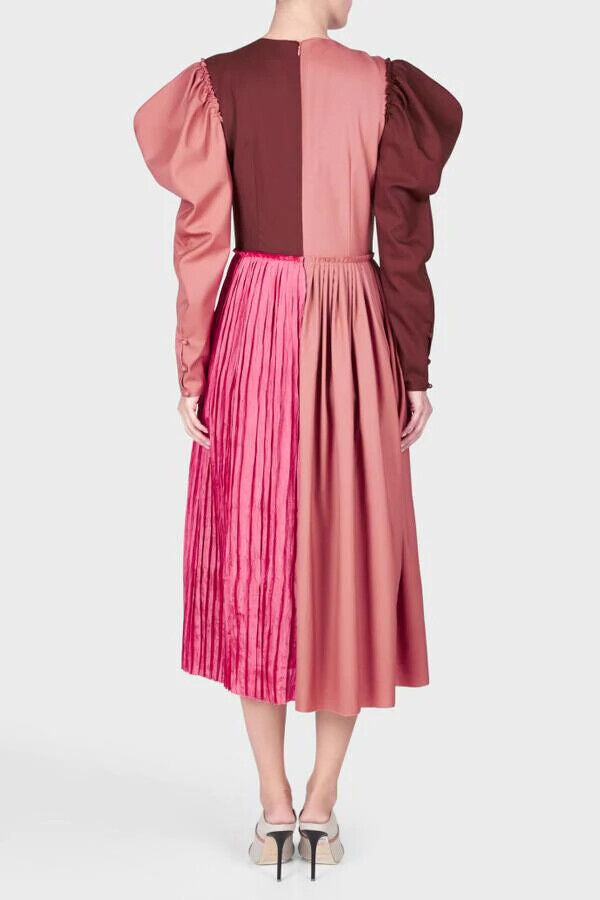 REJINA PYO Ivy Panelled Midi Colourblock Dress - House Of Huntington