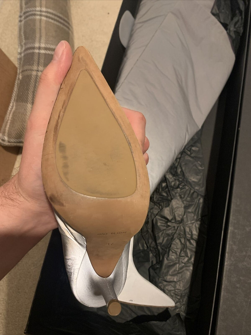 YEEZY SEASON 5 Reflective Thigh High Boots