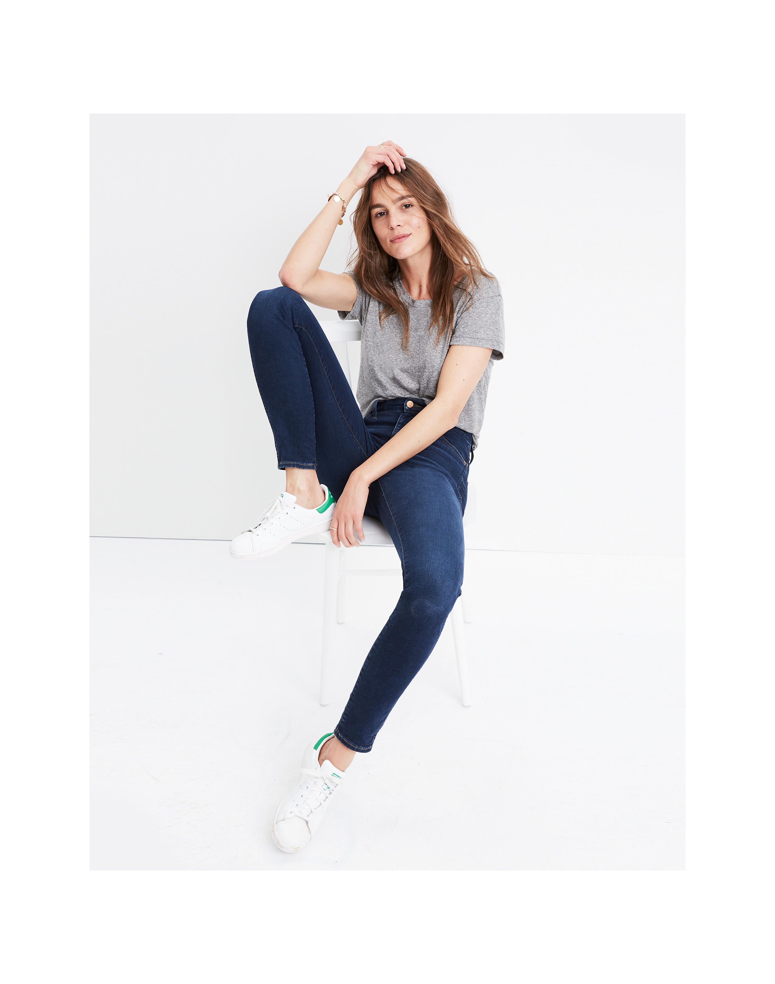 MADEWELL 10" skinny jeans met hoge taille in Hayes-wassing