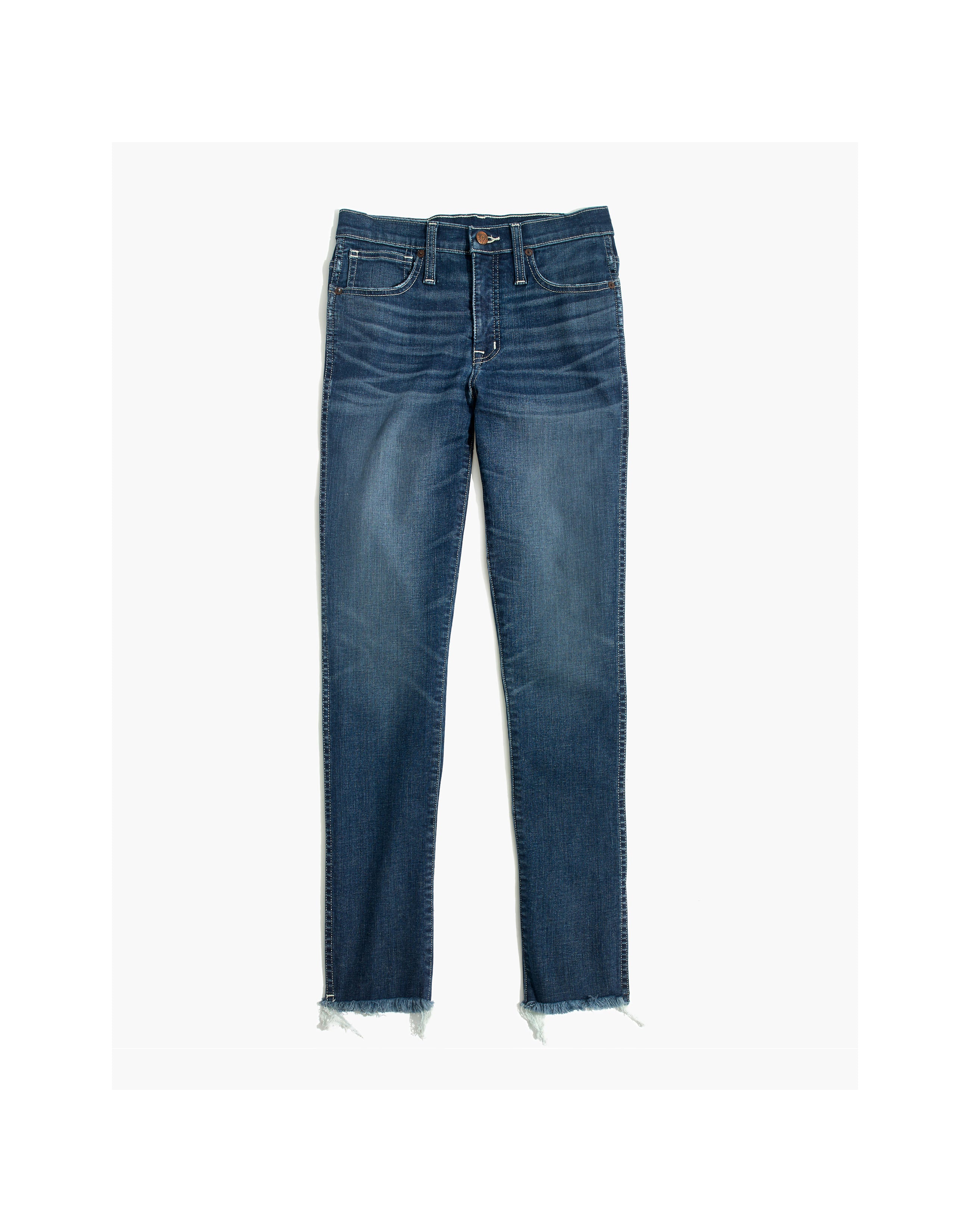 Madewell Slim Straight Denim Jeans Raw Hem Edition - House Of Huntington