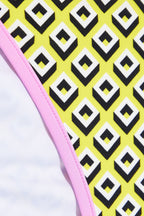 Diane Von Furstenberg DVF Yellow Kate Diamond Square Triangle Bikini - House Of Huntington