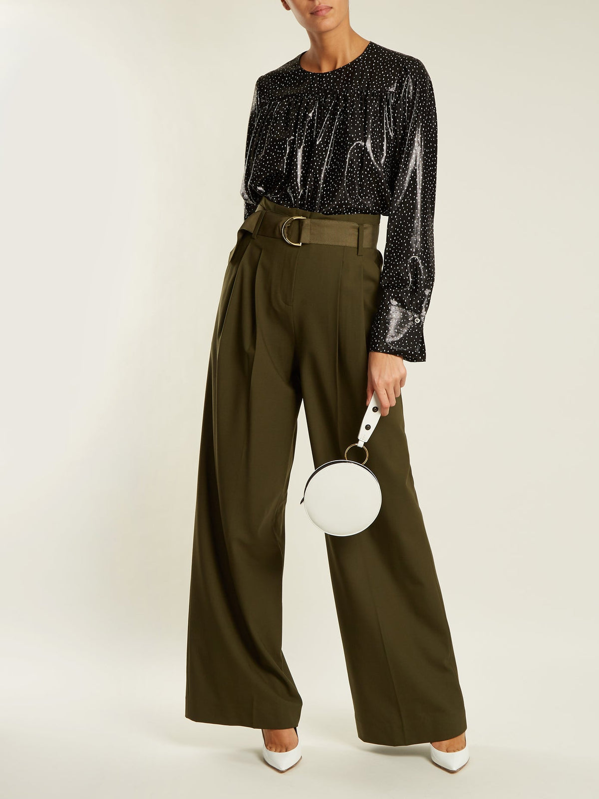 DVF Tent Blouse Irvine Polkadot Top
