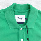 Drake's Green Polo Shirt With Duck Logo Embroidered Cotton Piqué - House Of Huntington