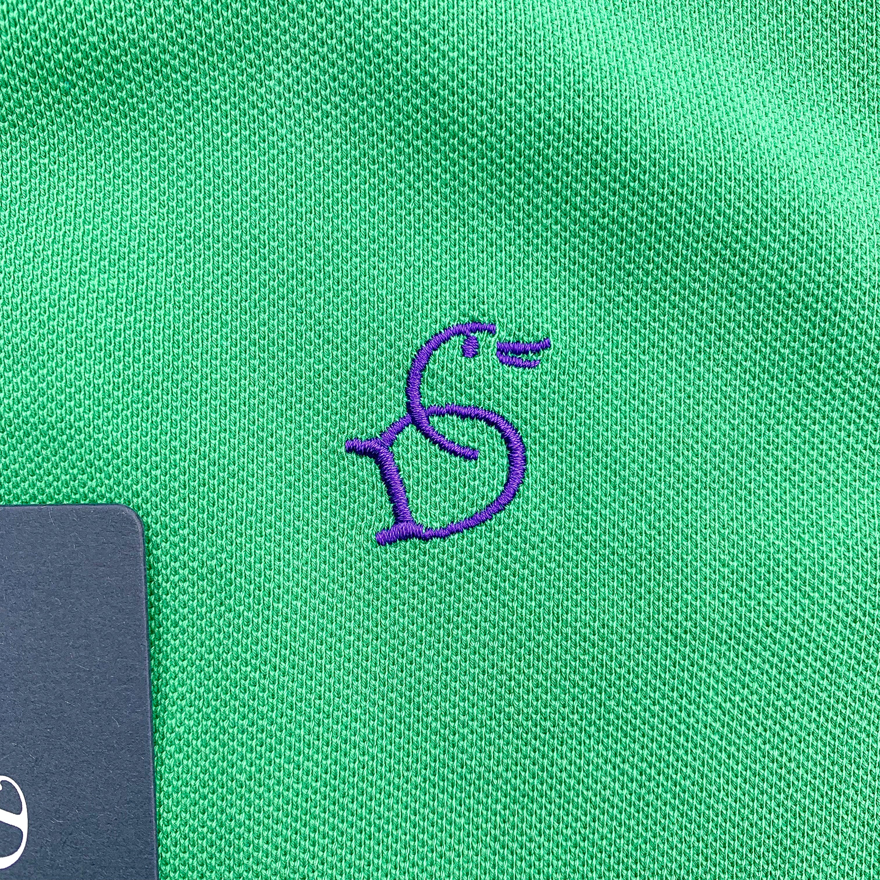 Drake's Green Polo Shirt With Duck Logo Embroidered Cotton Piqué - House Of Huntington