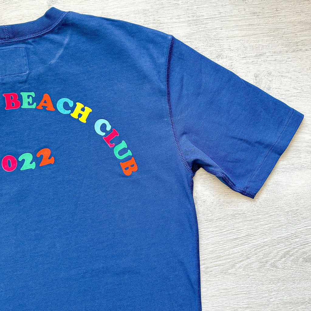 Drake's Seatown Beach Club 2022 Blue Hiking Tee Shirt - House Of Huntington