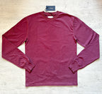 Drake's Burgundy Long Sleeve Hiking Tee Shirt - House Of Huntington