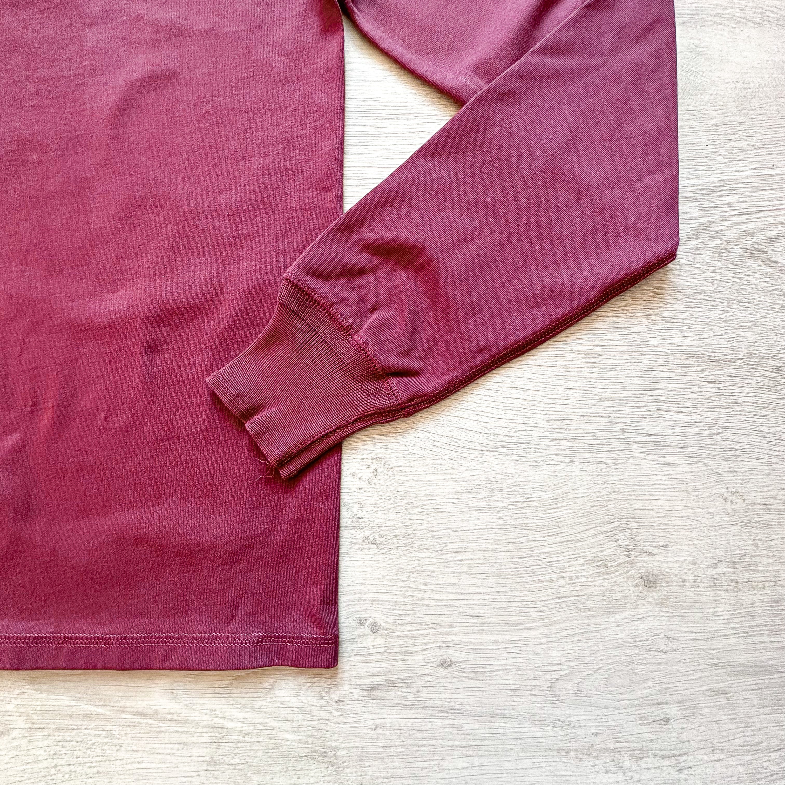 Drake's Burgundy Long Sleeve Hiking Tee Shirt - House Of Huntington