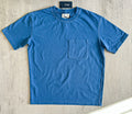 Drake's Blue Short Sleeve Chest Pocket Hiking Tee Shirt - House Of Huntington