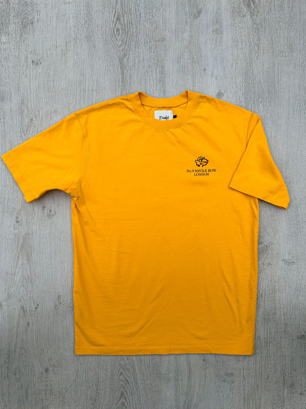 Drake's Mughal Archer Yellow Tee Shirt - House Of Huntington