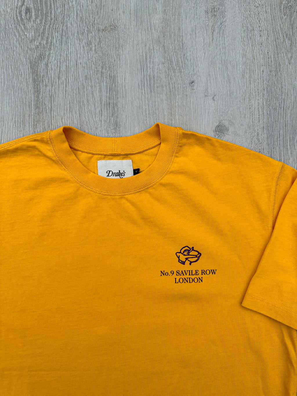Drake's Mughal Archer Yellow Tee Shirt - House Of Huntington