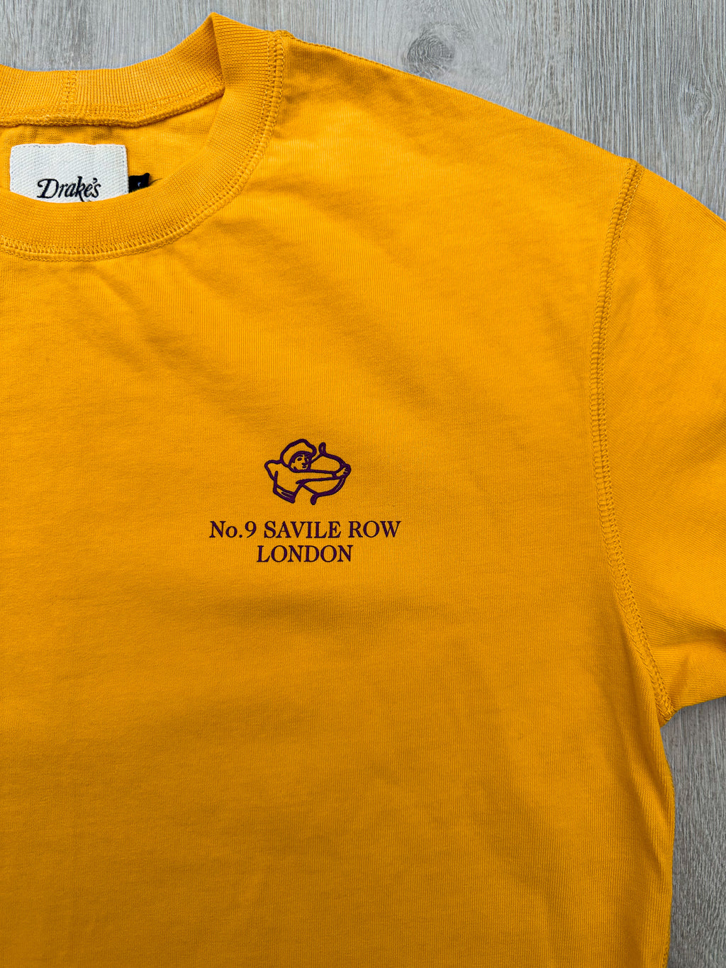 Drake's Mughal Archer Yellow Tee Shirt - House Of Huntington