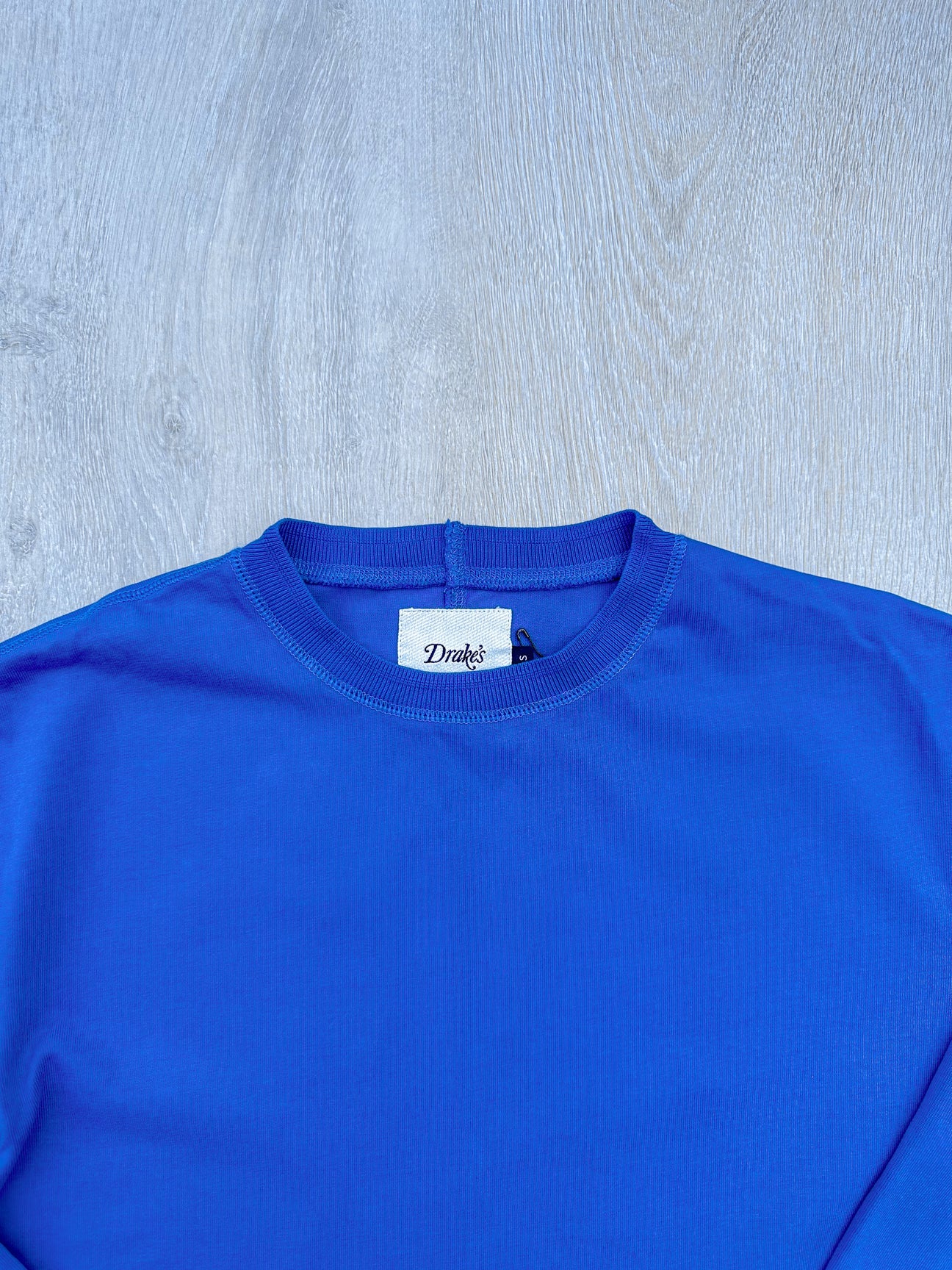 Drake's Blue Long Sleeve Hiking Tee Shirt - House Of Huntington