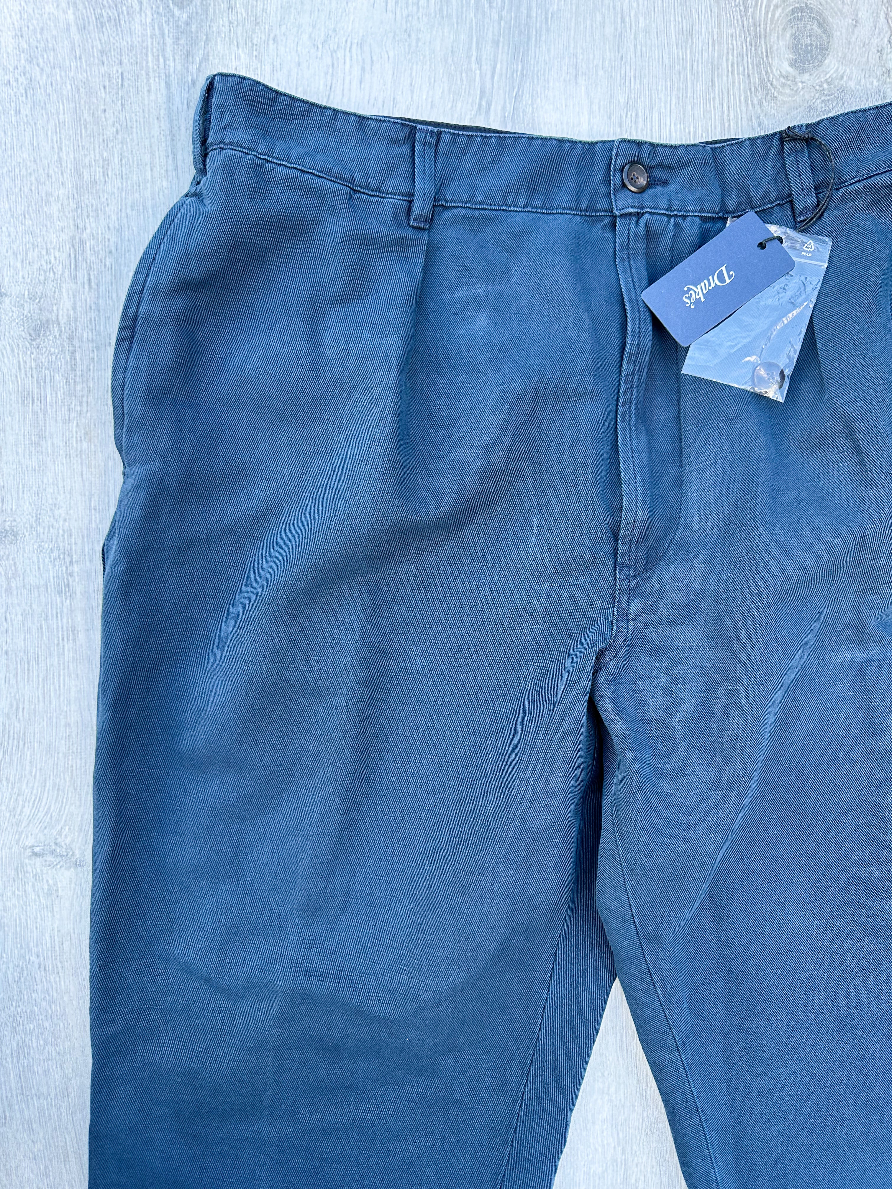 Drake's Blue Games Chino Trousers - House Of Huntington