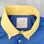 Drake's Colour Block Blue & Yellow Shirt - House Of Huntington