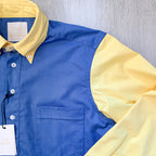 Drake's Colour Block Blue & Yellow Shirt - House Of Huntington