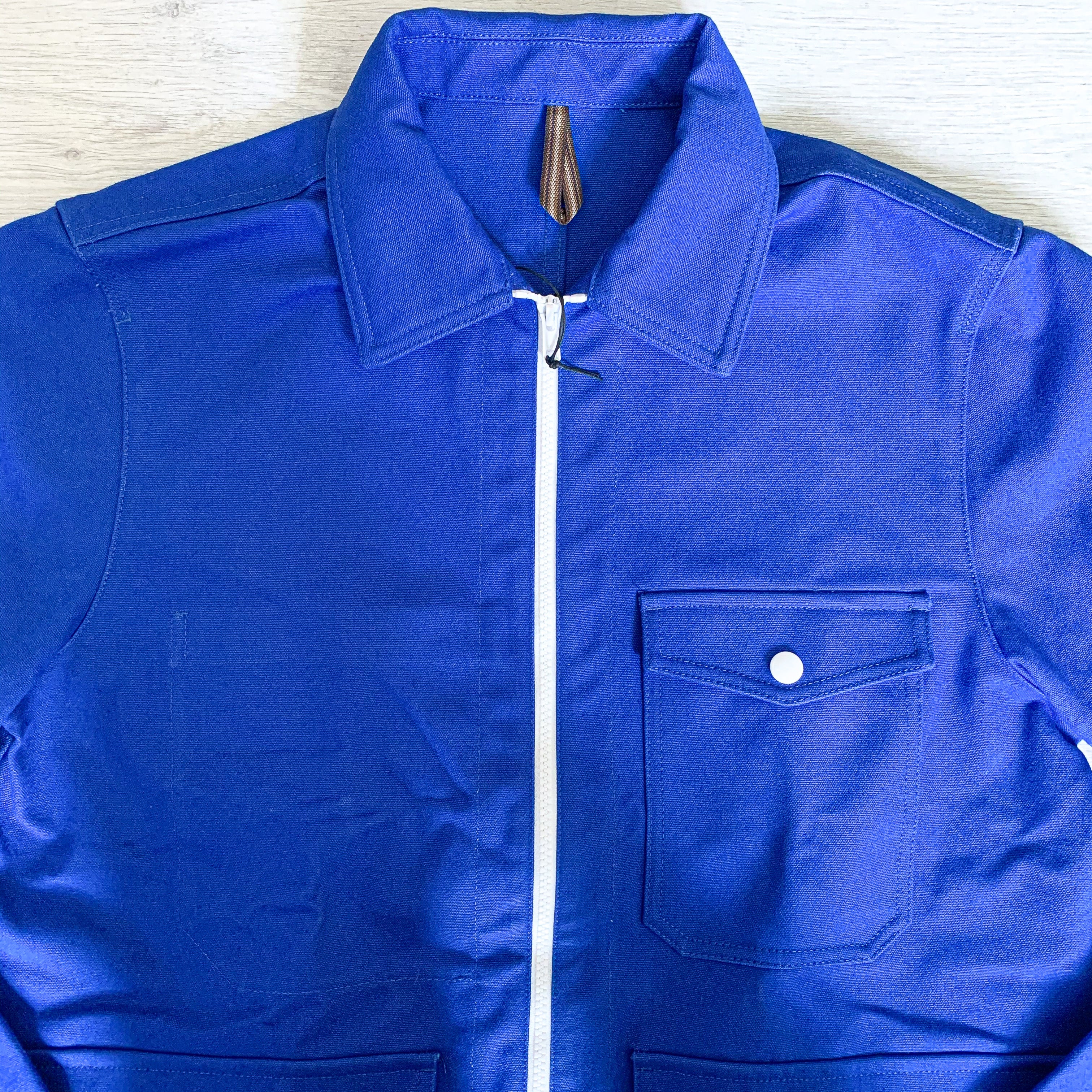 Drake's Blue Cotton 18oz Canvas Yacht Sailing Chore Jacket - House Of Huntington