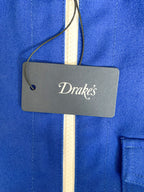 Drake's Blue Cotton 18oz Canvas Yacht Sailing Chore Jacket - House Of Huntington