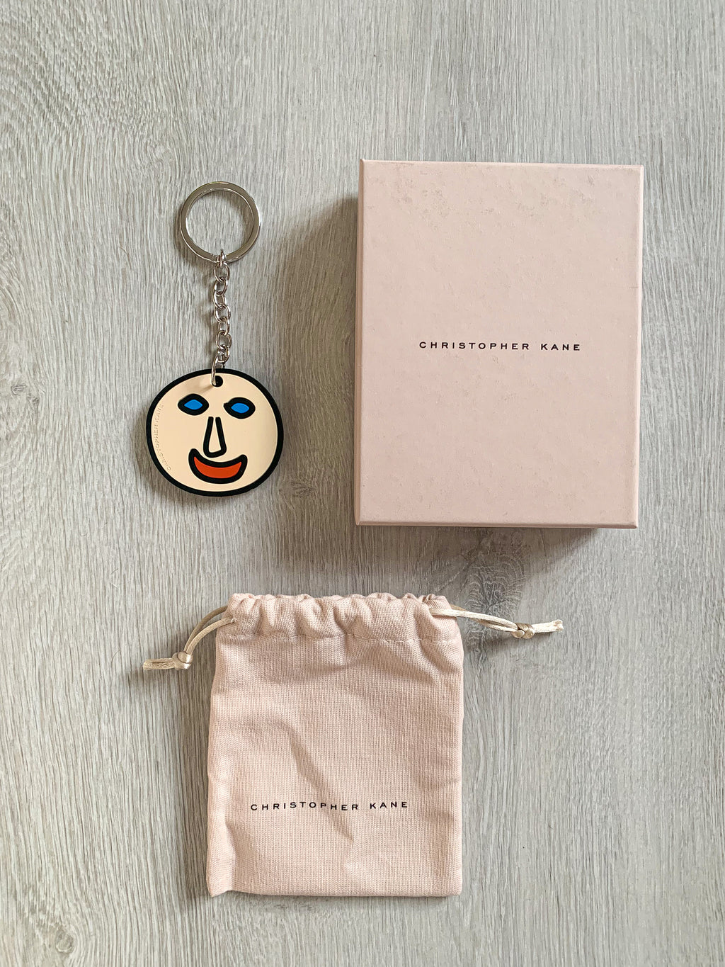 Christopher Kane Smiley Face Keyring - House Of Huntington