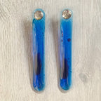 Christopher Kane Lava Gel Large Blue Earrings - House Of Huntington