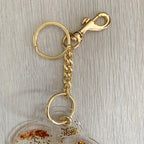 Christopher Kane Rat Red Liquid Gel Gold Glitter Key Ring - House Of Huntington