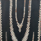 DAVID KOMA Perspex Sequin Zebra Motif Mini Black Skirt - House Of Huntington