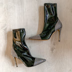 Alexandre Vauthier Crystal Embellished Black Boots - House Of Huntington