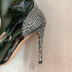 Alexandre Vauthier Crystal Embellished Black Boots - House Of Huntington