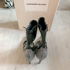 Alexandre Vauthier Crystal Embellished Black Boots - House Of Huntington