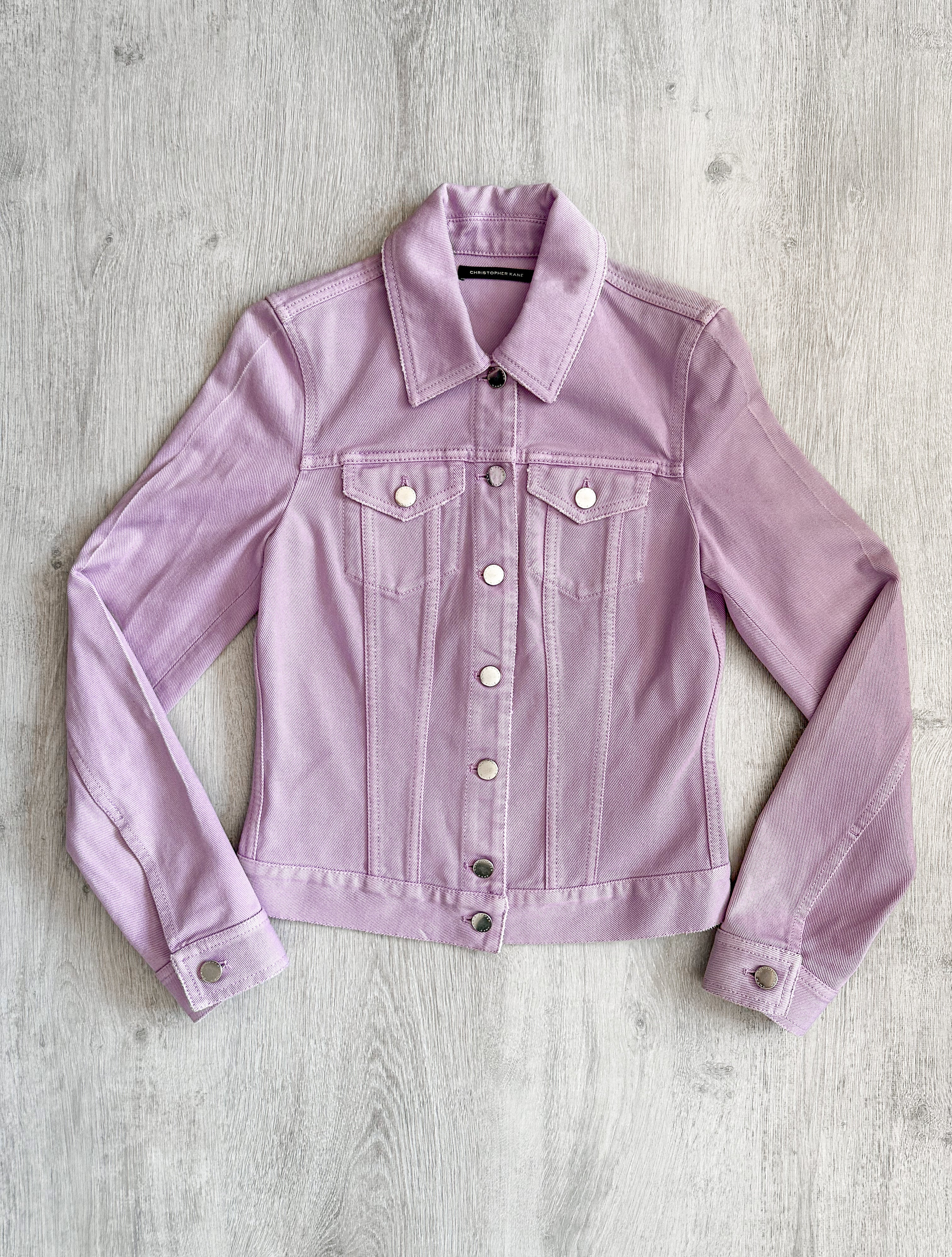 Christopher Kane Pastel Purple Denim Jacket - House Of Huntington