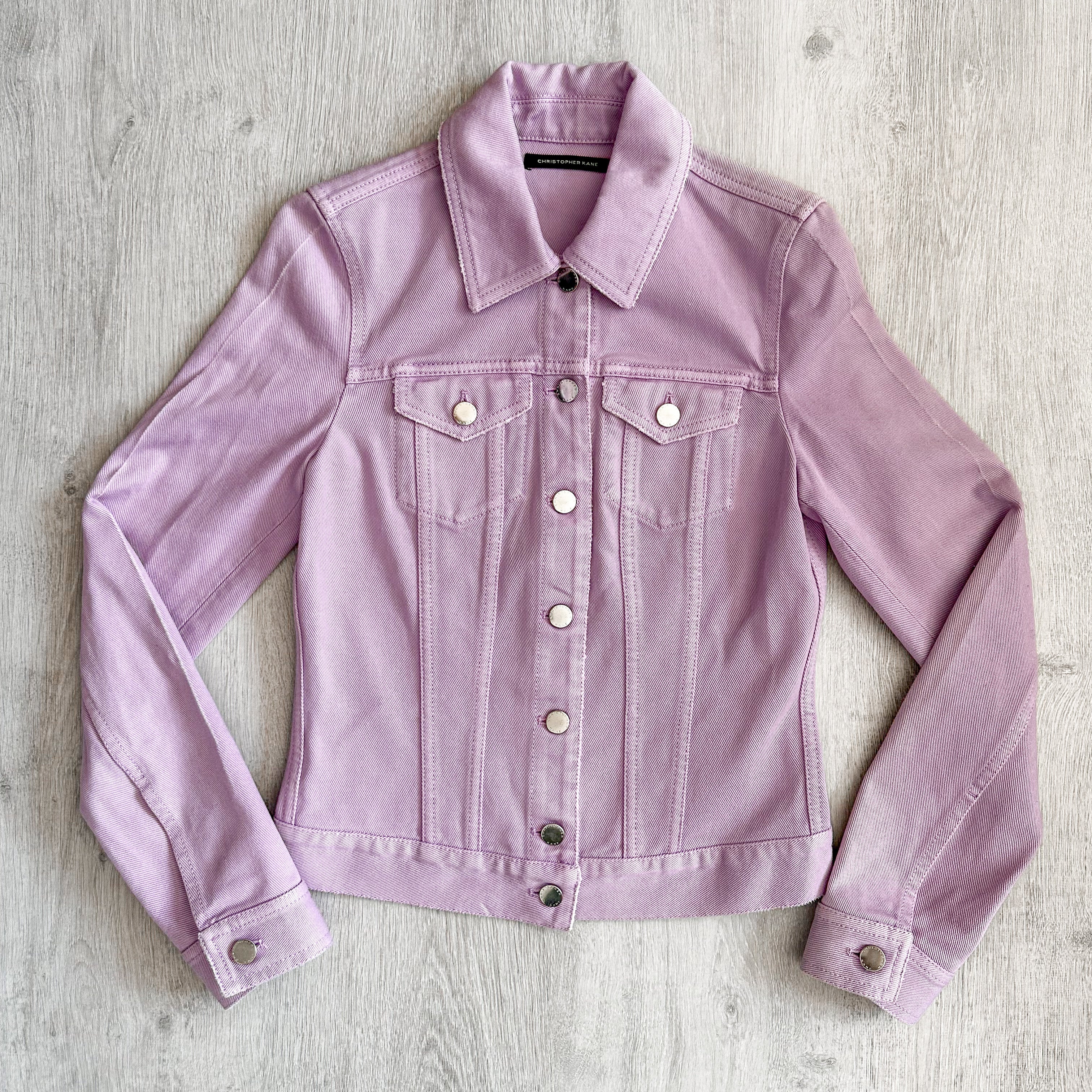 Christopher Kane Pastel Purple Denim Jacket - House Of Huntington