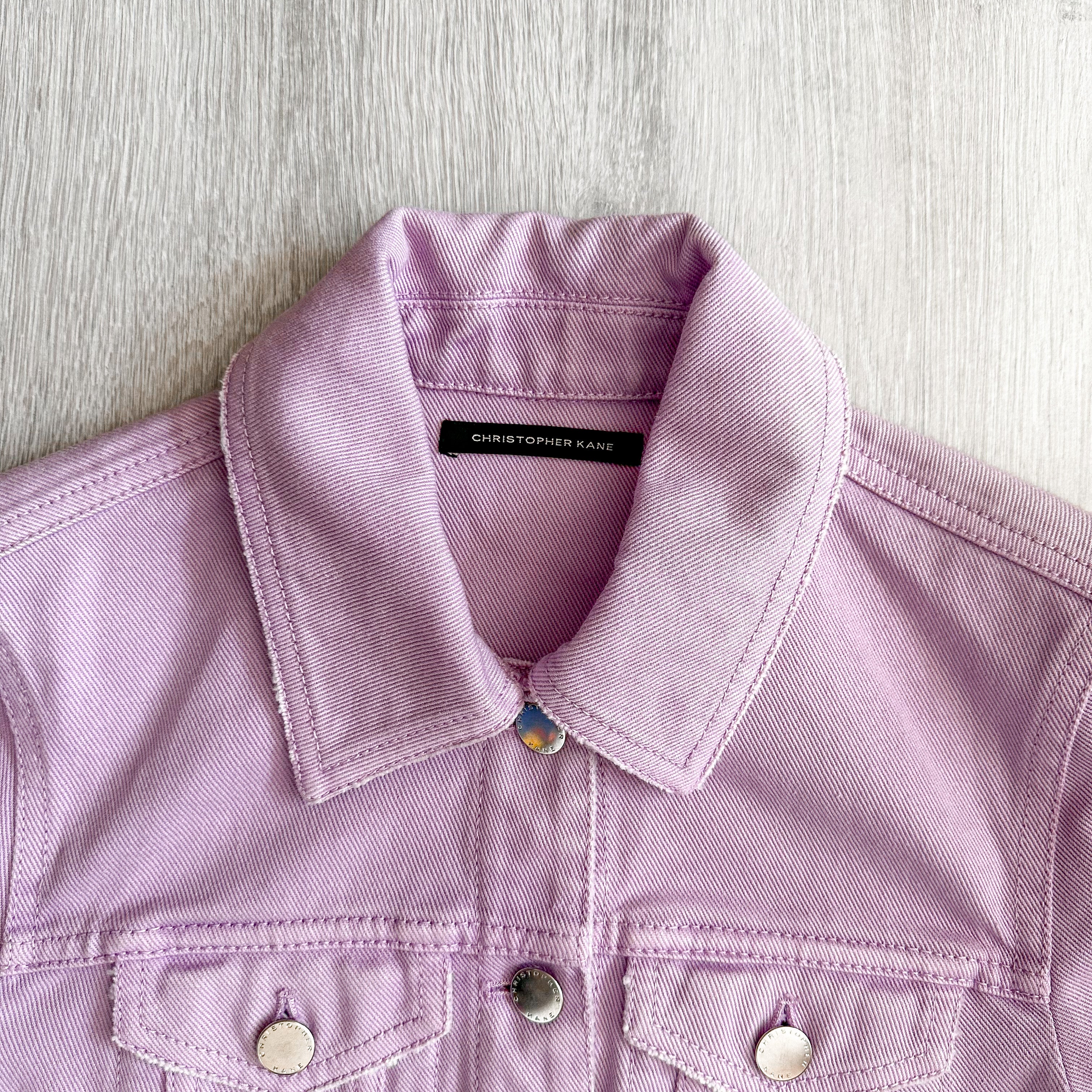 Christopher Kane Pastel Purple Denim Jacket - House Of Huntington