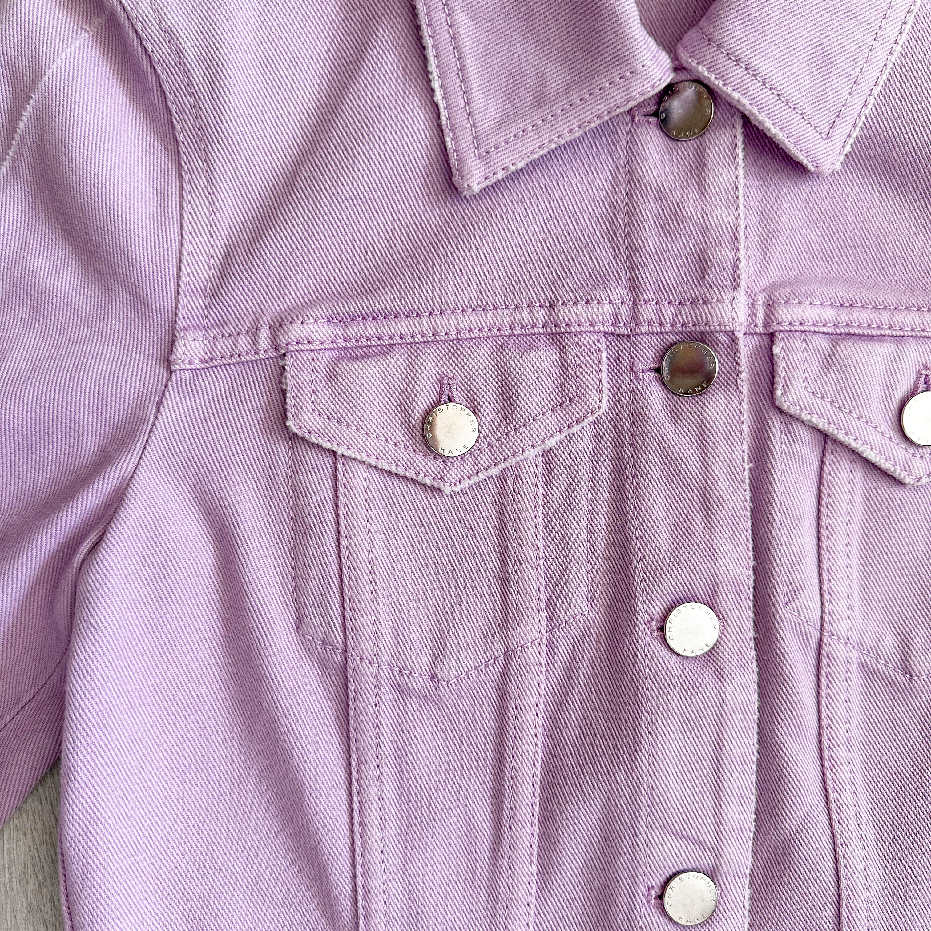 Christopher Kane Pastel Purple Denim Jacket - House Of Huntington
