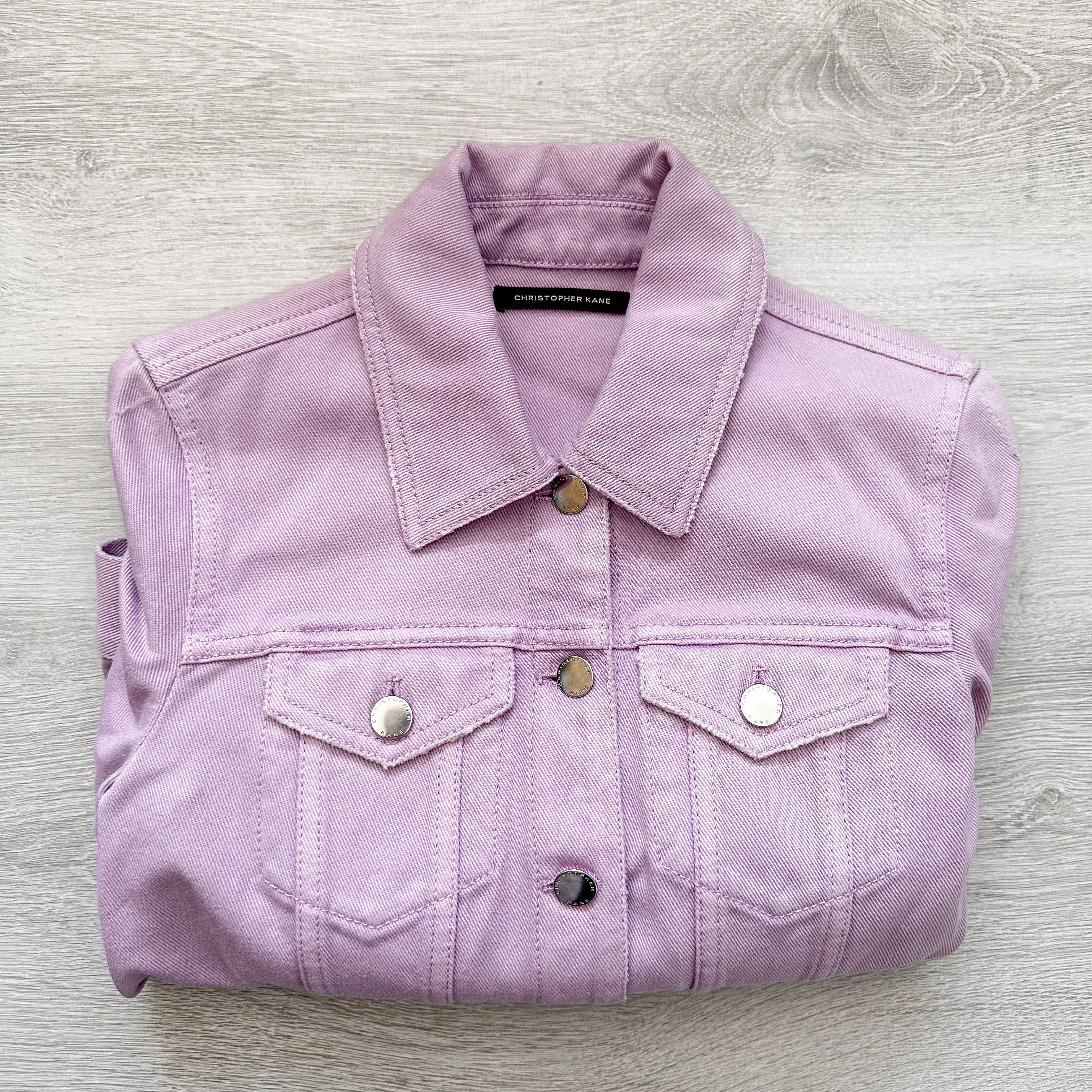Christopher Kane Pastel Purple Denim Jacket - House Of Huntington