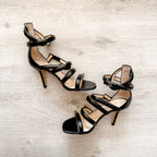 Christopher Kane Spiral Strappy Embellished High Heels - House Of Huntington