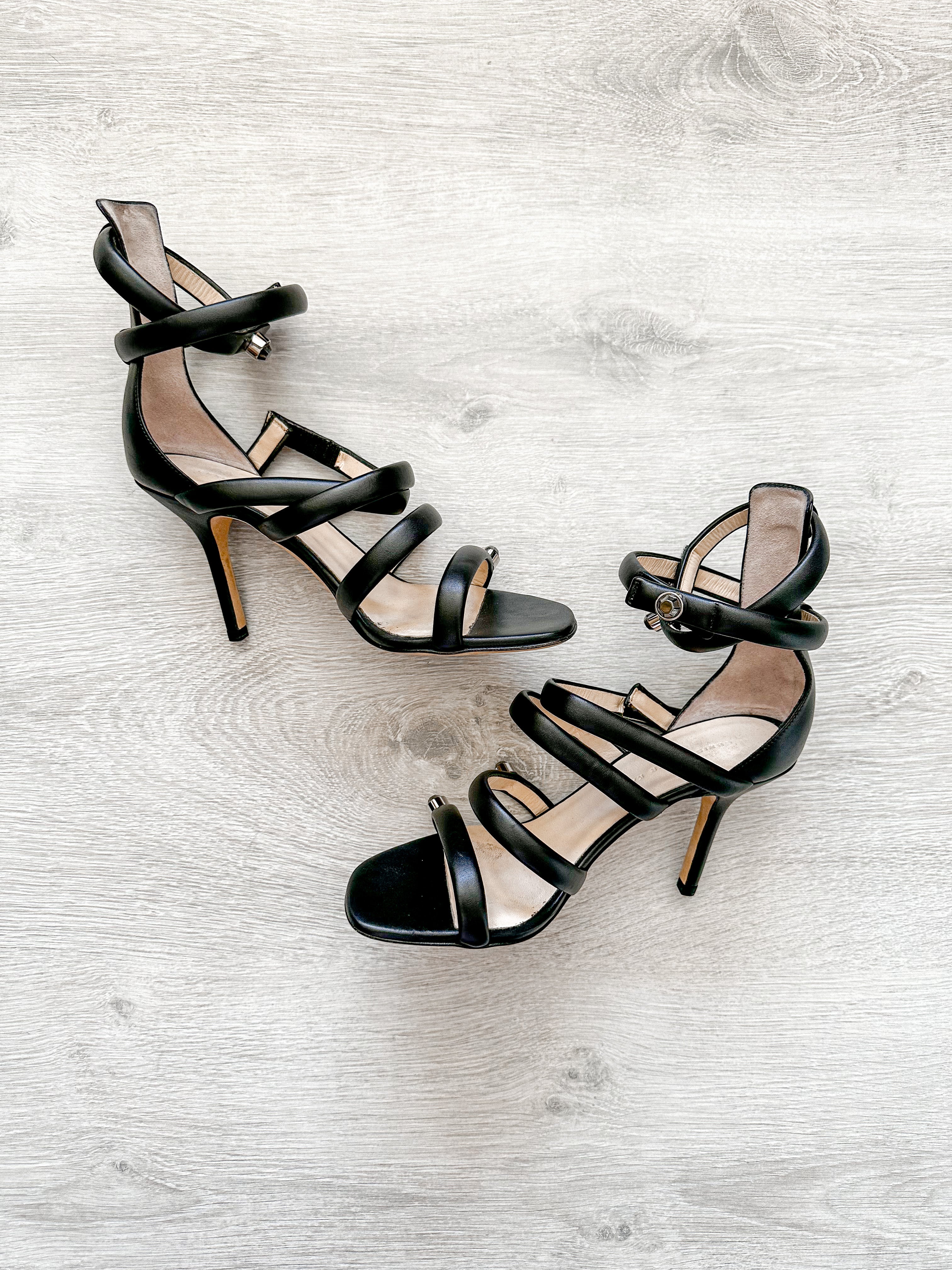 Christopher Kane Spiral Strappy Embellished High Heels - House Of Huntington