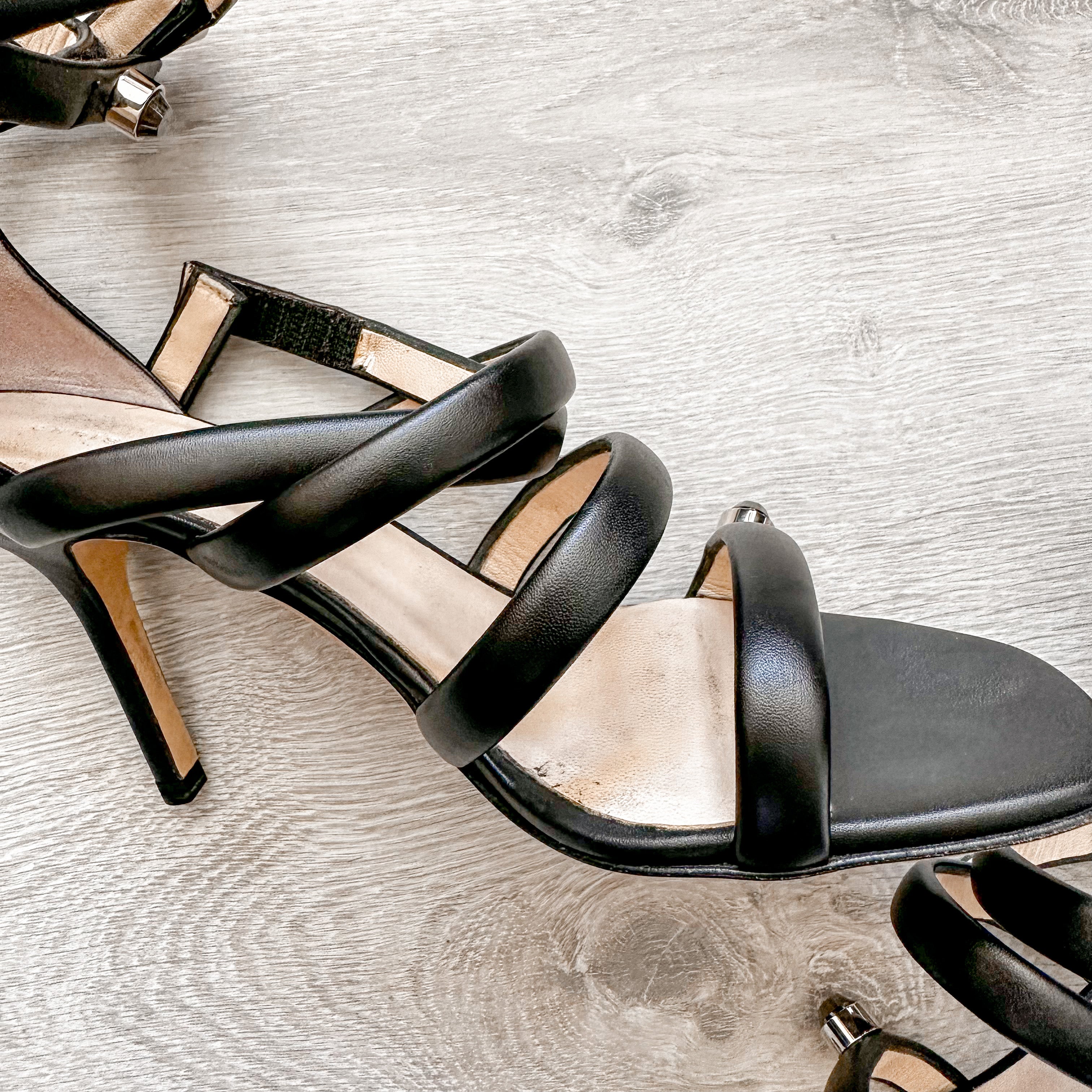 Christopher Kane Spiral Strappy Embellished High Heels - House Of Huntington